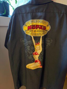 Vintage Red Kap Mopar Garage Workwear Mechanic Shirt – Size 2XL